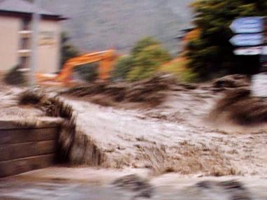 Die Saltina tritt über die Ufer